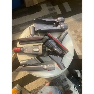 Dyson Vacuum Attachment Set 7pc Gray Red Cordless Upright Good Condition Tools